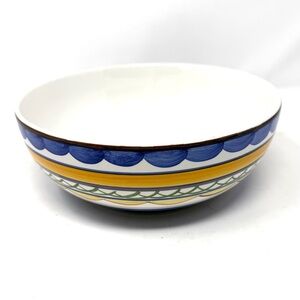 Studio Nova Merlot SH301 Oven to Table Serving Bowl Yellow Green Blue Grapes 9"